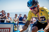 2014 Amgen Tour of California, Stage03, SirBradleyWIGGINS(GBR-SKY), suffering on final ramp of Mt Diablo to retain General Classification lead.