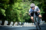 2015 Grands Prix Cyclistes de Québec et de Montréal Montreal Race, MichalKWIATOWSKI(POL-EQS)  Worl Champion, decending Chemin de la Rampe from Le Polytechnique