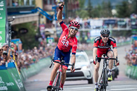 2015 Tour of Utah Stage 7 Winner of Final Stage LachlanNORRIS(AUS-DPC) 2nd BrentBOOKWALTER(USA-BMC)