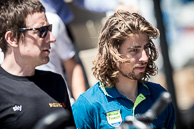 2016 Amgen Tour of California PreRace Press Conference PeterSAGAN(SVK-TNK) with SirBRadleyWIGGINS(GBR-WGN)
