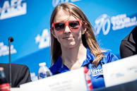 2016 Amgen Tour of California PreRace Press Conference, KatieHALL(USA-UHC)