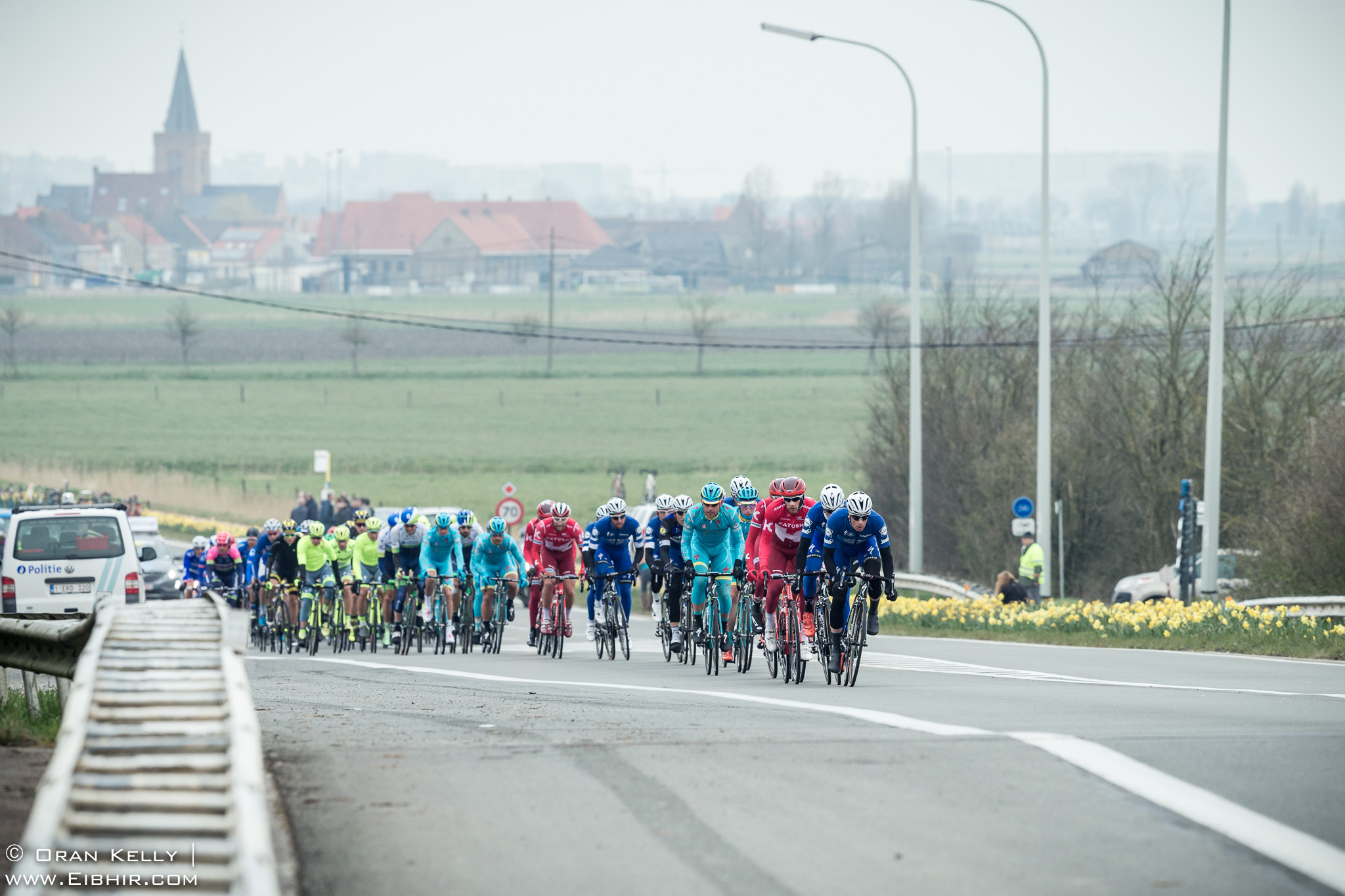 2016_Driedaagse De Panne-Koksijde_Stage3a, Peloton, led by IljoKEISSI(BEL-EQS)