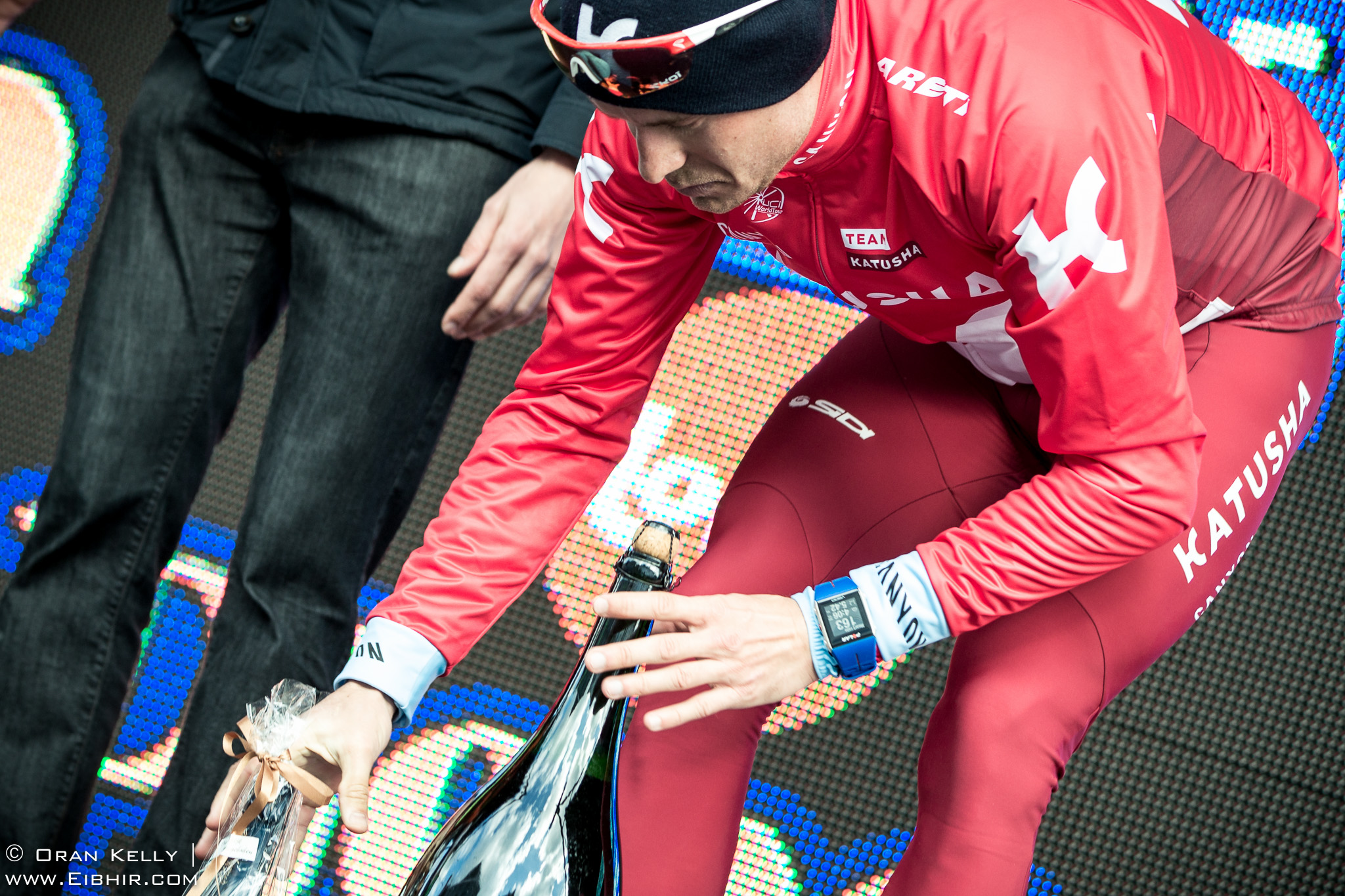 2016_Driedaagse De Panne-Koksijde_Stage1, Podium Heart Rate, AlexanderKRISTOFF(NOR-KAT), Winner