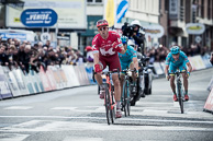 2016_Driedaagse De Panne-Koksijde_Stage1_Finish, 1stAlexanderKRISTOFF(NOR-KAT), 2nd AlexeyLUTSENKO(KAZ-AST), 3rdLieuweWESTRA(NED-AST)