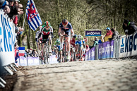 2016 GentWevelgem, U23 Winner, AlexysBRUNEL(FRA), on the Kemmelberg