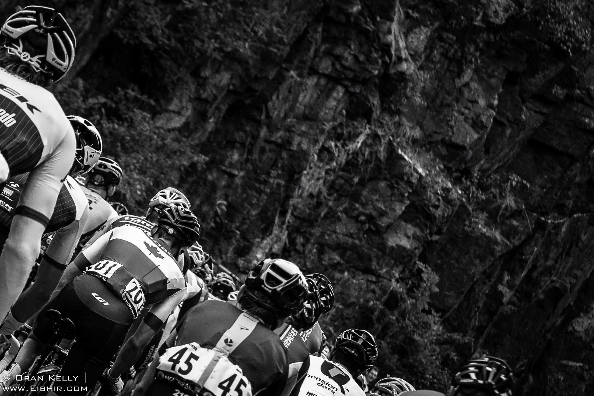2016 Grands Prix Cyclistes de Québec et de Montréal, Montreal Race, Peloton on Voie Camillien-Houde Climb, BrunoLANGLOIS(CAN-CAN), National Road Champion