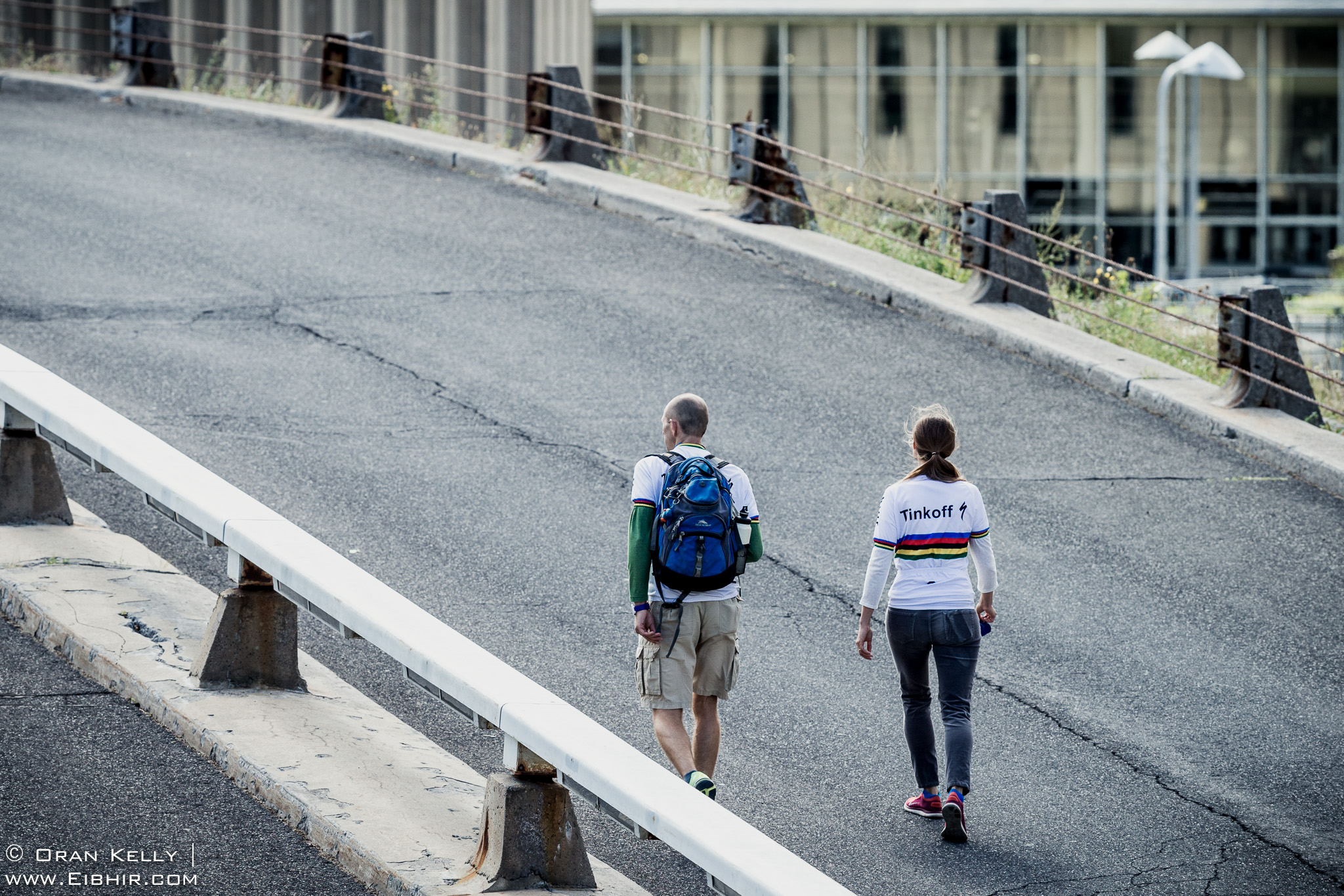 2016 Grands Prix Cyclistes de Québec et de Montréal, Montreal Race, Sagan Fans  in search of a prime view point on Polytechnique Ramp Road