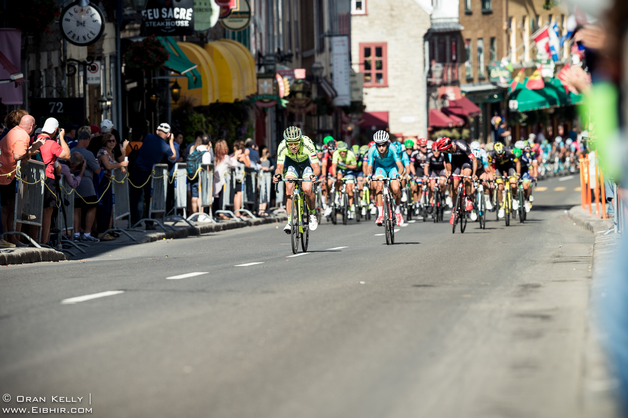 2016 Grands Prix Cyclistes de Québec et de Montréal, Quebec Race, Peloton, three ciruits remaining, Rue Saint Louis